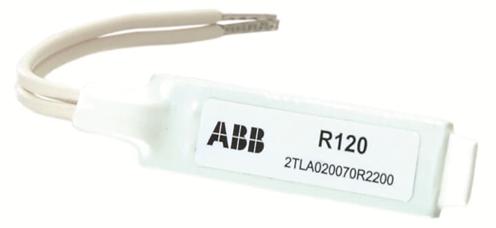 Терминирующий резистор ABB R120 2TLA020070R2200, серия 2TLA02, для использования с Pluto A20 v2, Pluto AS-i v2, Pluto B20 v2, Pluto B22, Pluto B42