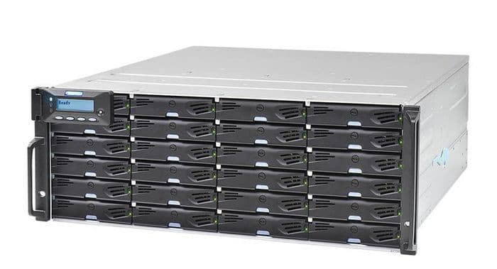 Система хранения данных Infortrend EonStor DS 3000U 4U/24bay, с двумя контроллерами, портами 12 Гбит/с SAS, 8x 1G iSCSI, 4x слота для хост-плат, 24 накопителя Western Digital Ultrastar DC HC330 10TB SAS, комплект оптических трансиверов и модулей