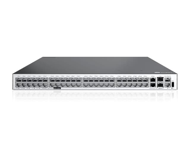 Маршрутизатор Huawei AR6710-L26T2X4, 2 порта 10GE SFP+, 2 порта GE RJ45, 24 портов GE RJ45, 4 слота SIC, 1 порт USB, 1 консольный порт RJ45, память 4 ГБ, флэш-память 2 ГБ, питание AC 100–240 В