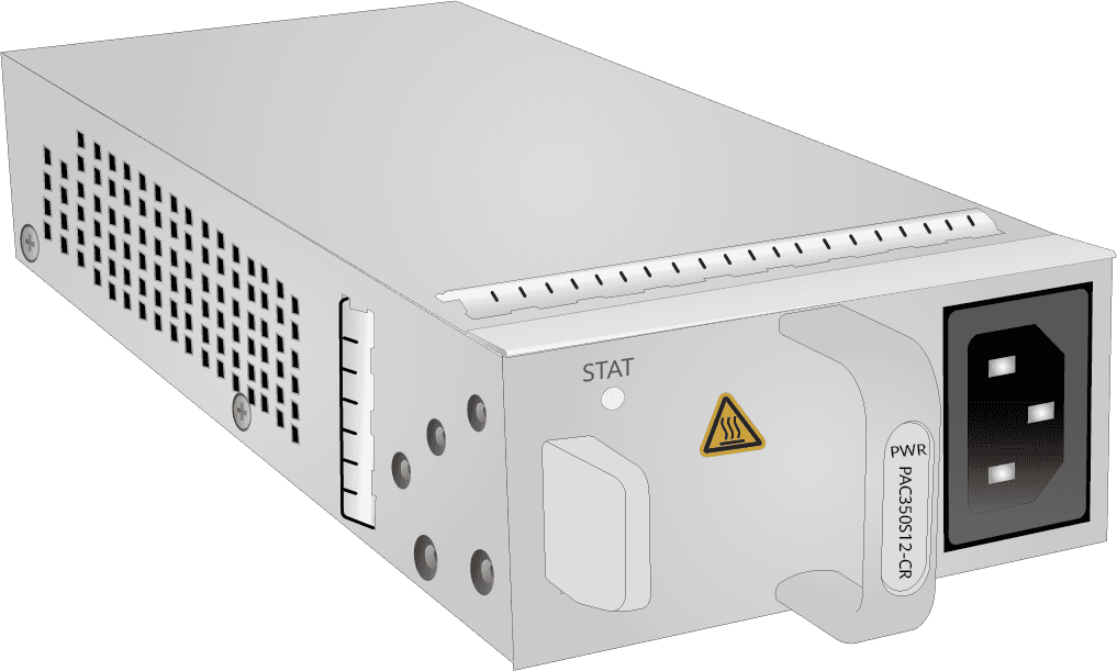 Блок питания Huawei PAC350S12-CR, мощность 350 Вт, входное напряжение 90–290 В AC, выходное напряжение 12 В DC, рабочая температура от -25°C до +55°C