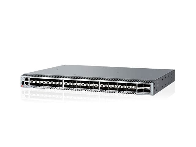 Коммутатор Brocade G620 BR-G620-24-32G-R-1, 32Gb, 64 порта Fibre, 24 активных порта, 24x 32G модуля SFP коротковолновых, два блока питания, комплект для монтажа в стойку, Enterprise Edition