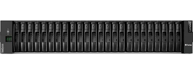 Система хранения данных Lenovo ThinkSystem DE2000H 7Y71CTO2WW, SFF Gen2, 2U, 24 слота, контроллер 8 ГБ, 12x SSD 1.92 ТБ, HIC 12Gb SAS 4 порта, 2 м MiniSAS HD, Micro-USB, кабель питания C13-C14, стойка, упаковка