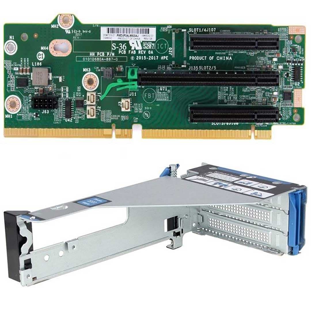 Райзер-карта HPE x8/x16/x8 Riser Kit (без M.2) (870548-B21)