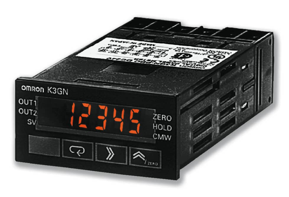 Цифровой панельный индикатор OMRON K3GN-NDC-L1-C, входы для сигналов постоянного тока, питание 24 В DC