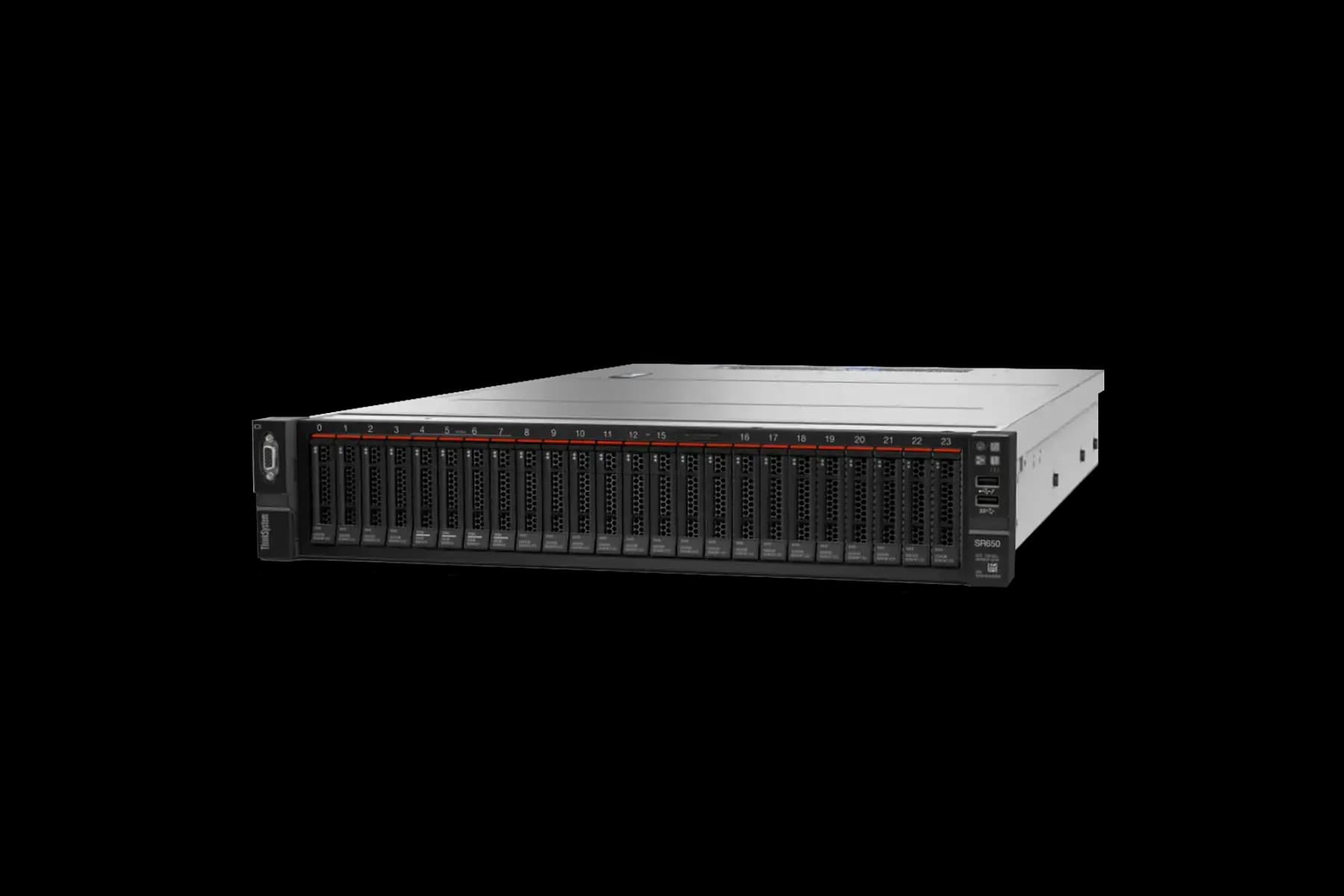 Сервер Lenovo ThinkSystem SR650 V2 / 8x SFF / 2x Intel Xeon Gold 6326 (16 ядер, 2.9GHz) / 8x 32GB DDR4 RDIMM 2666MHz / XClarity Controller (XCC) Standard / 4x 10Gb SFP+ порта / 2x HDD 300GB SAS 10K / 2x 1100W блоки питания