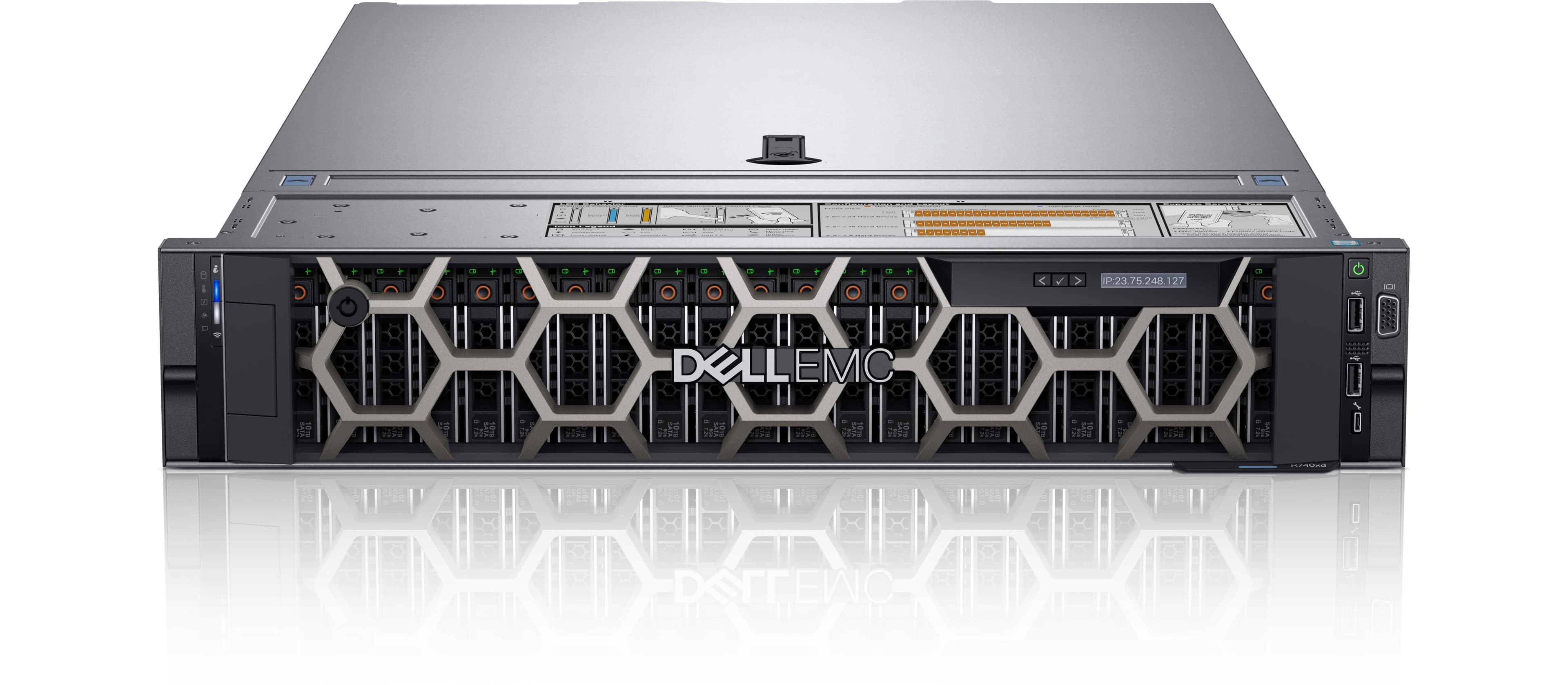 Сервер Dell PowerEdge R740, процессор Intel Xeon 3106 8C/1.7 ГГц, память 32 ГБ, диски 1.2 ТБ SAS x2, RAID-контроллер H330, сетевые адаптеры 4x 1GbE и 2x 10G SFP+, блоки питания 1100 Вт 48V DC x2