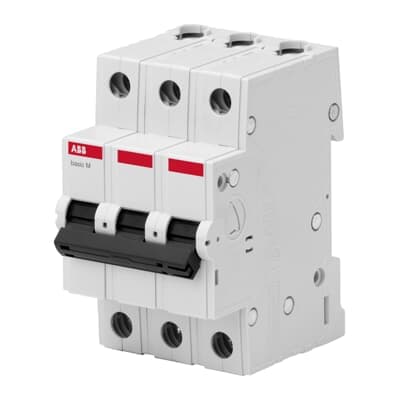 Автоматический выключатель ABB BMS413C25 2CDS643041R0254, 25A, 4.5 кА, 3-полюсный, характеристика C
